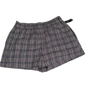 NWT Forever 21 + Black and Brown Plaid Shorts Size 3X